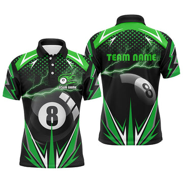 Custom 3D Billiards Polo Shirt for Men - Thunder Green V0714