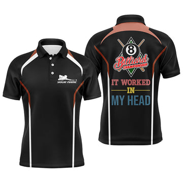 Men's Billiard Polo Shirt - 8 Ball Championship V0731