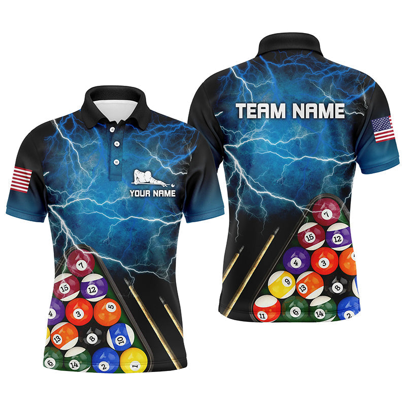 Custom 3D Billiards Polo Shirt for Men V0130
