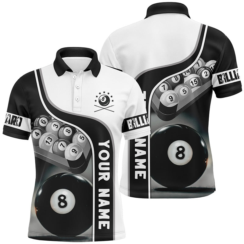 Custom 3D Polo Shirt for Men - 8 Ball Pool Team V0721