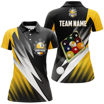 Billiards 9 Ball Personalised 3D Polo Shirt for Women V0111