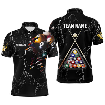 Custom 3D Polo Shirt for Men - Billiards Theme V0722