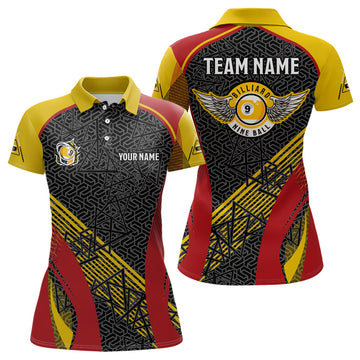 Customised Women's 9 Ball Pool Polo Shirt V0777