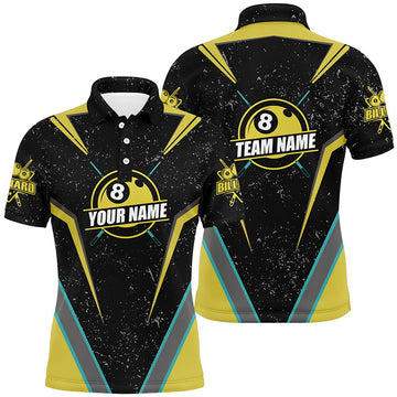 Men's Grunge Pool Team Polo Shirt T0412