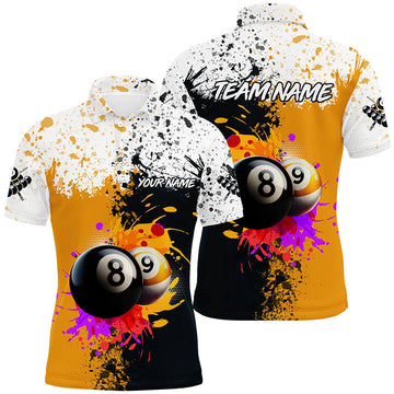 Custom Grunge Billiard Polo Shirt for Men T1015