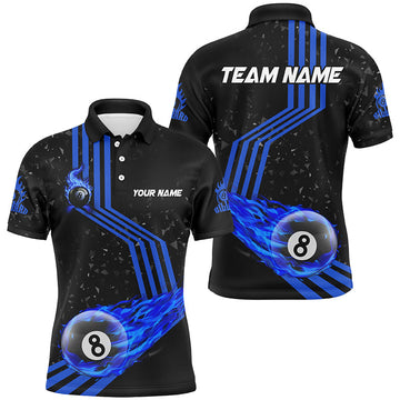 Men's Blue Fire Racing Billiard Jerseys T2487