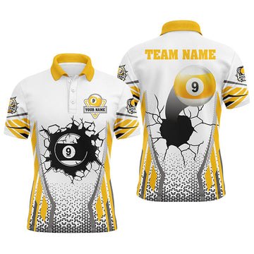 Custom Funny 9 Ball Pool Polo Shirt for Men T1242