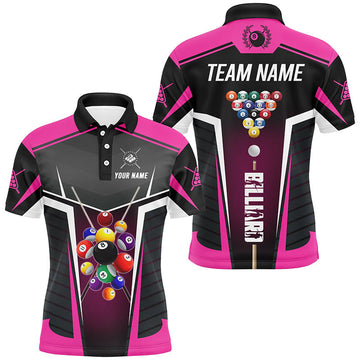 Custom Pink Billiard Shirts for Men T1833