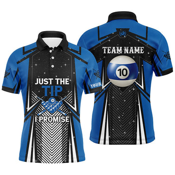 Men's Custom Pool Team Polo Shirt - 10 Ball Billiard T0955