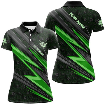 Custom Green Billiard Jerseys for Women T1874