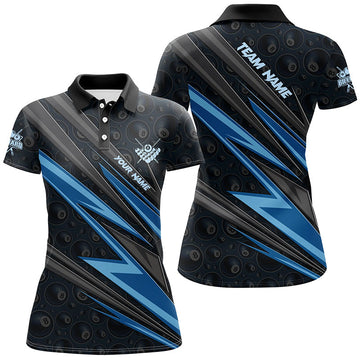 Custom Blue Billiard Jerseys for Women T0410