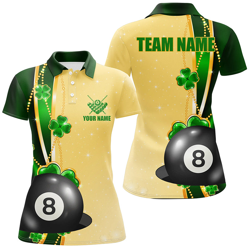 Custom Name Women's St Patrick's Day 3D Pool Polo Shirt T0996