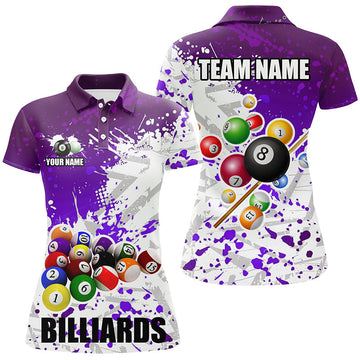 Personalised Purple Billiard Shirt for Women T1693