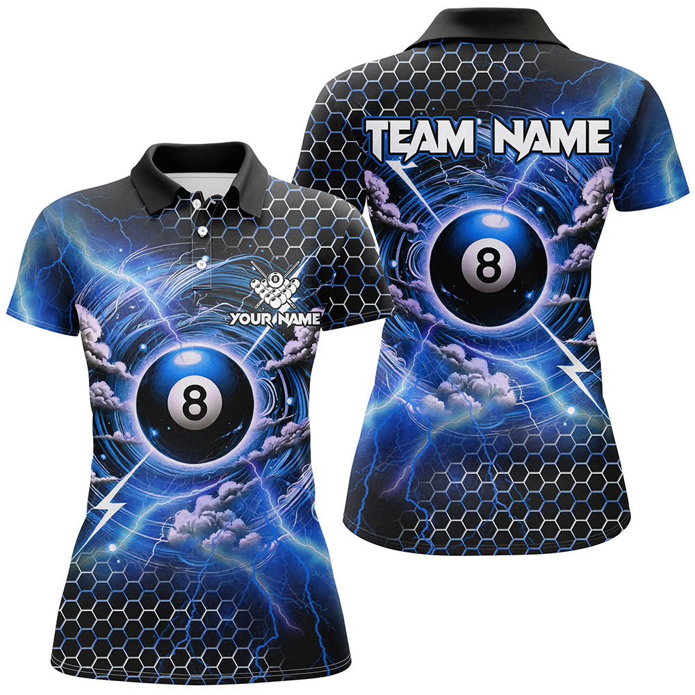 Blue 8 Ball Pool Jersey for Women T2525