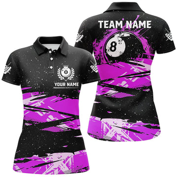 Personalised Purple Billiard Jerseys for Women T1940
