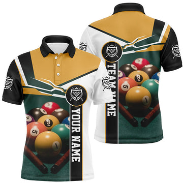 Personalised Billiards 3D Print Polo Shirt for Men T0101