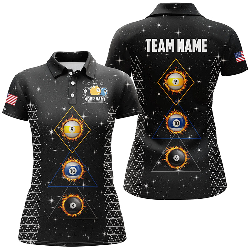 Women's Custom Galaxy Billiard 8 & 9 Ball Jersey T2256