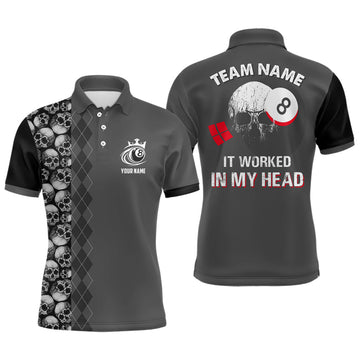 Custom 3D Pool Ball Polo Shirt for Men - Perfect Billiards Gift T0073