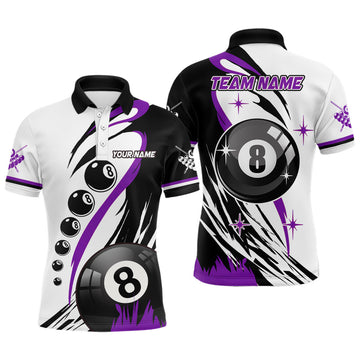 Custom Purple Billiard Polo Shirt for Men T1232